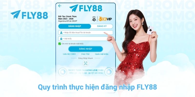 Quy trình thực hiện đăng nhập FLY88